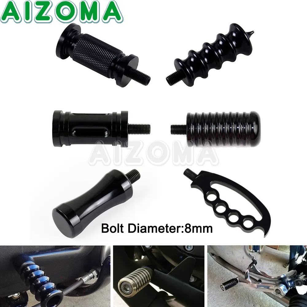 Custom Motorcycle Foot Pegs Foot Pegs Pedal Motorcycle Footrest Foot Pegs Gear Shift Brake Pedals Shifter Pegs For Ha&rley Touring Dyna Softail Sportster XL883 1200 Models Twisted Throttle Foot Pegs - Foto 8