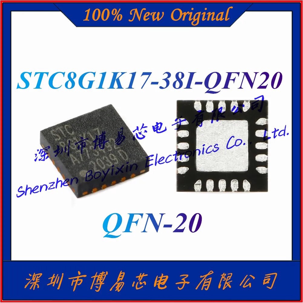 NEW STC8G1K17-38I-QFN20 Enhanced 1T 8051 microcontroller MCU chip QFN ...
