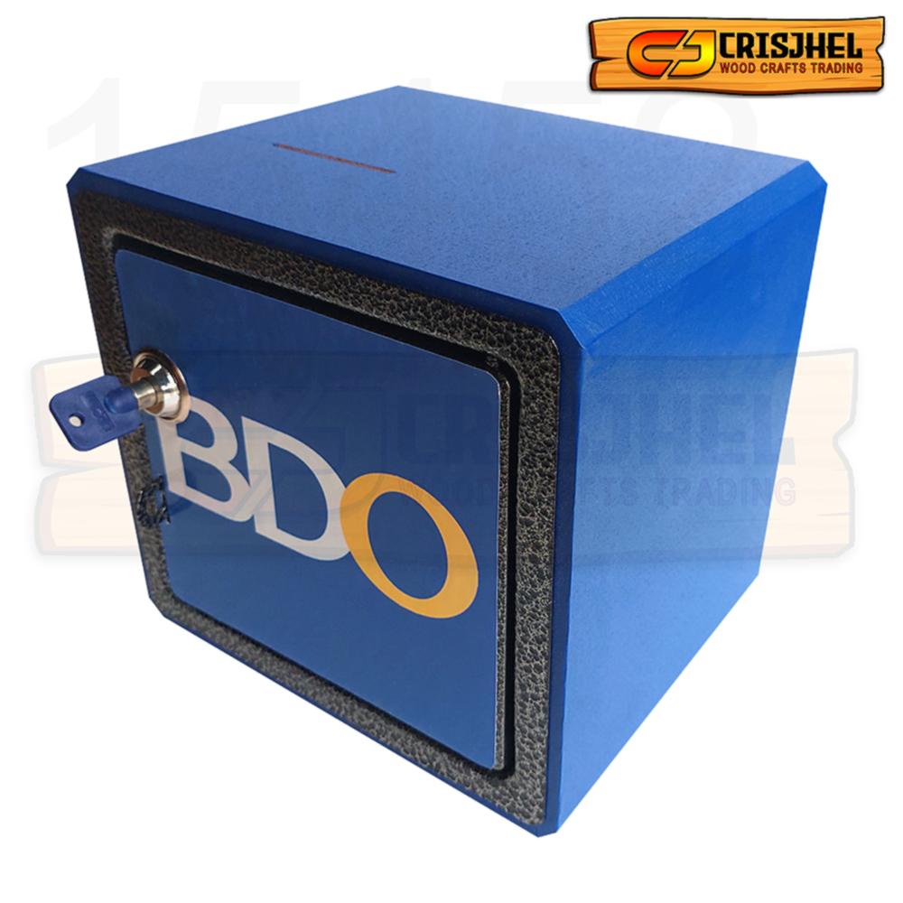 S207 MINIBDO alkansya vault wooden sacurity box direct supplier and