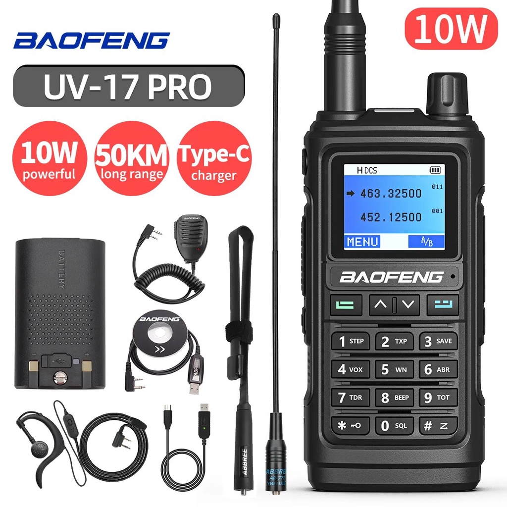 2023 Baofeng UV17 Pro Walkie Talkie 999 Channels Dual Band High Power