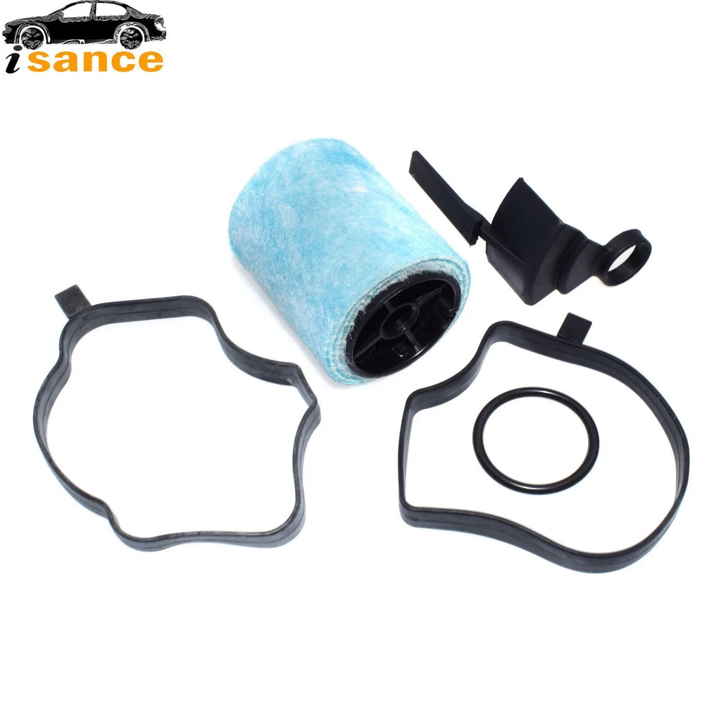 Isance Crankcase Breather Oil Separator Filter Set 11127793164 For BMW