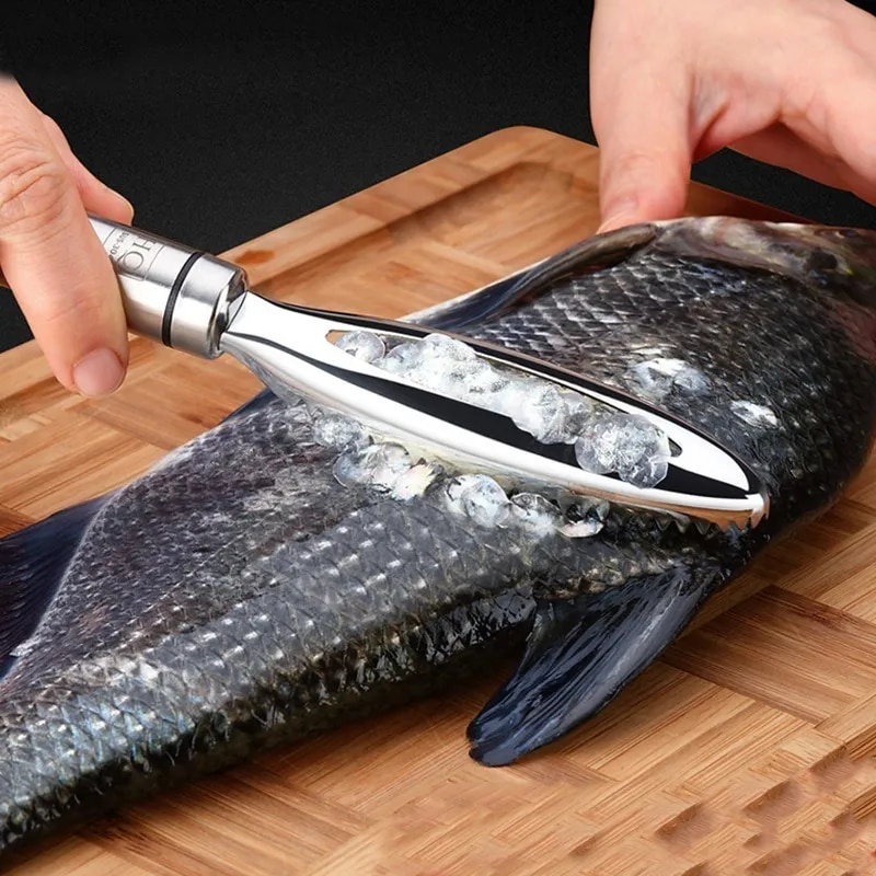 ♚Kitchen accessories Stainles Fish Scales Scraping Graters Fast Remove ...
