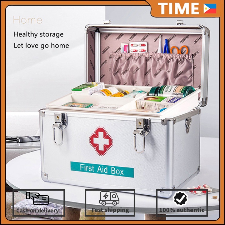 Creative large capacity family medicine box on sale storage box double cartoon children first aid medicine box ambulance medical box