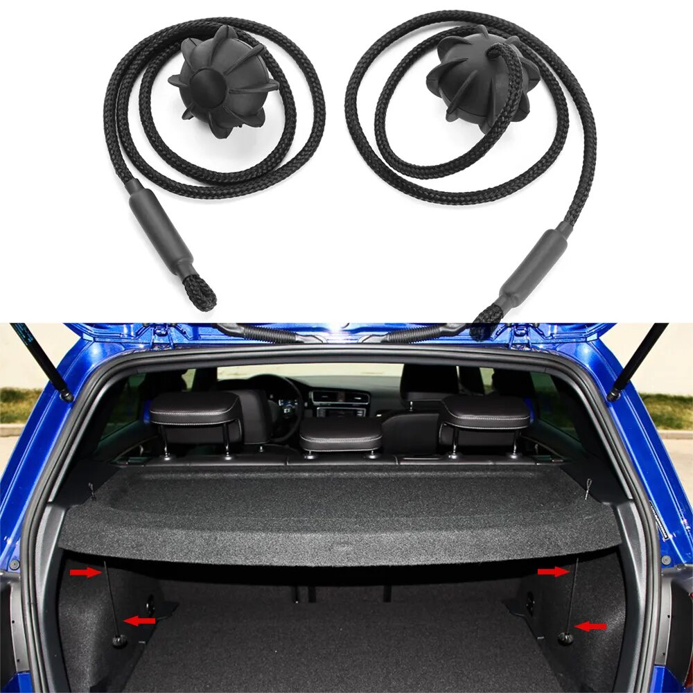 Car Tailgate Trunk Parcel Shelf String Cord Tonneau Cover Strap For ...