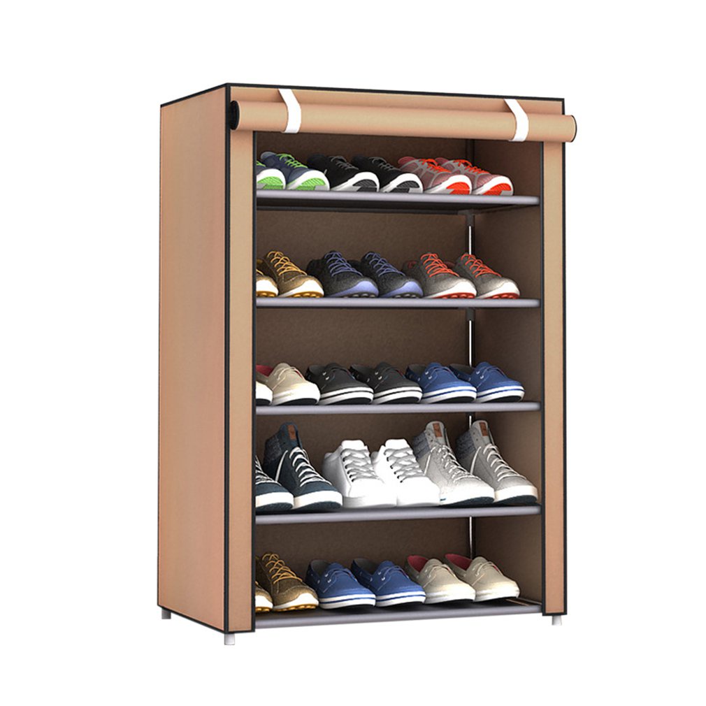 ☞Simple Multi Layer Shoe Rack Stainless Steel Easy Assemble Storage ...