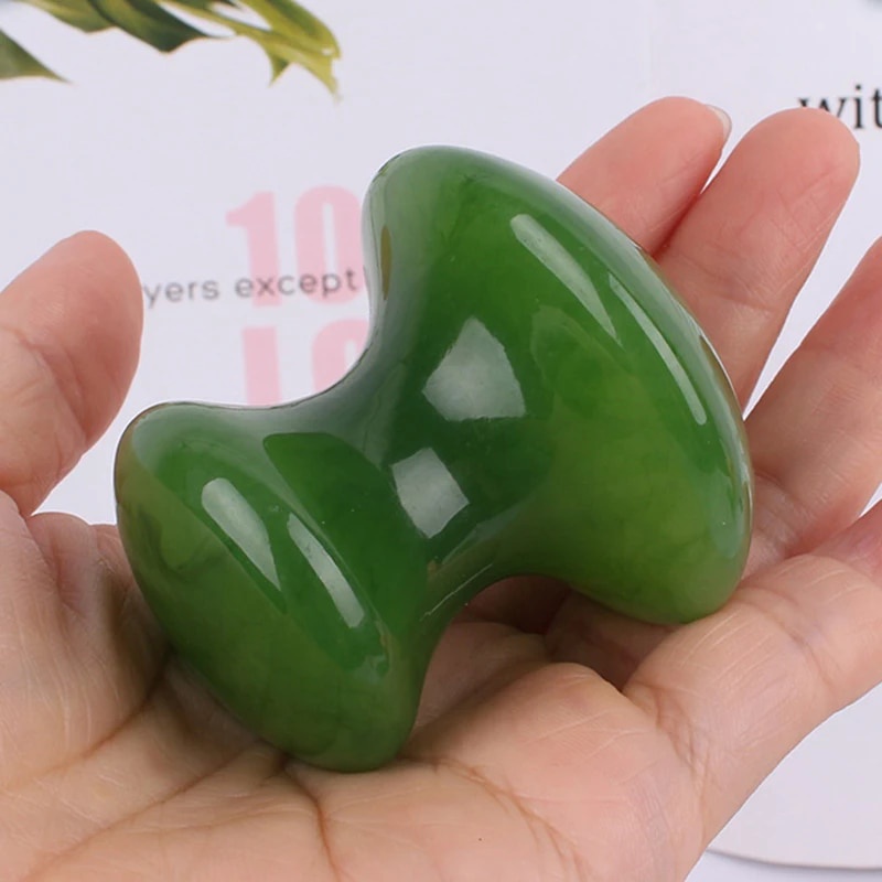 Natural Resin Mushroom Facial Massage Stone Gouache Scraper Face