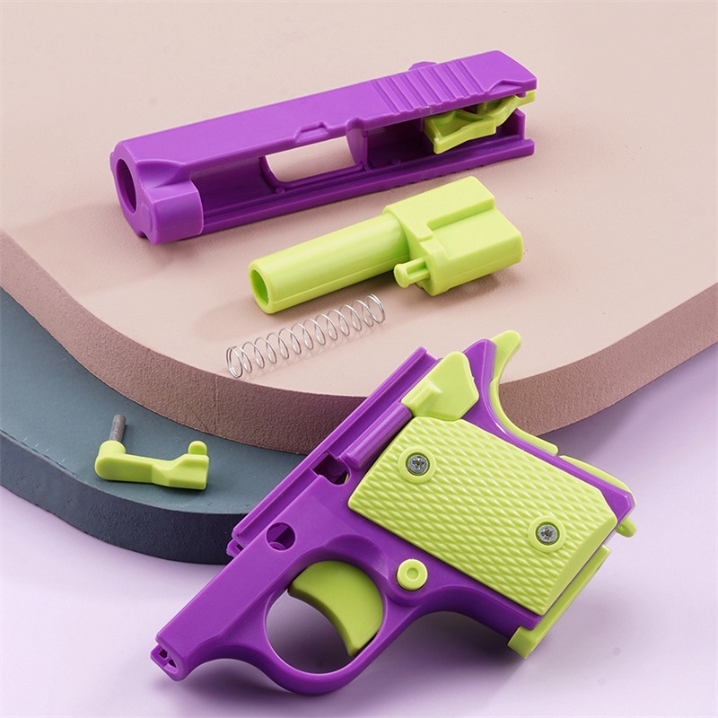 Turnip gun♧№3DPrinted Model Gravity Straight Jump Mini Toy Gun Non ...