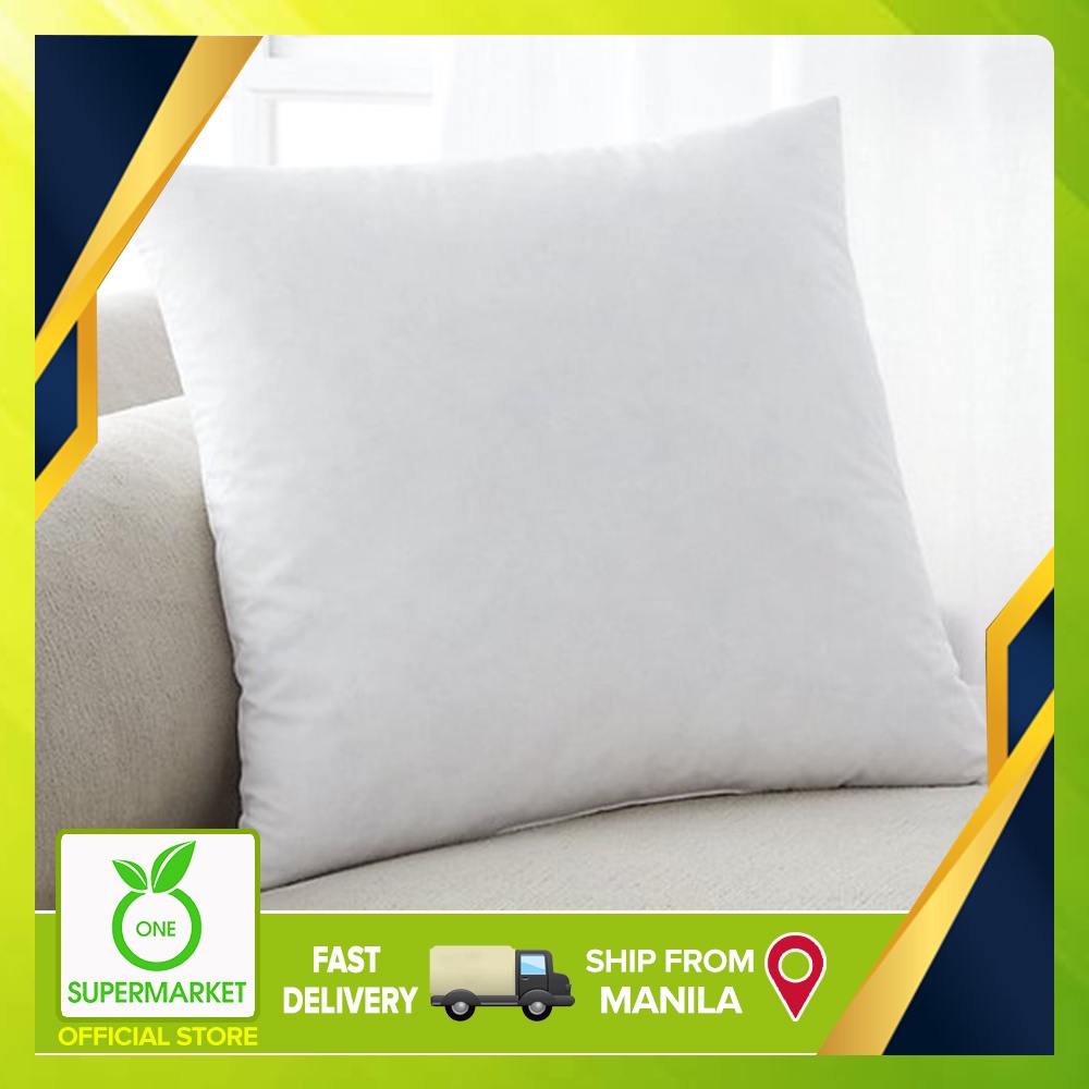 ♟One Supermarket Square Pillow Refill Cotton Linen Canvas Throw Magic