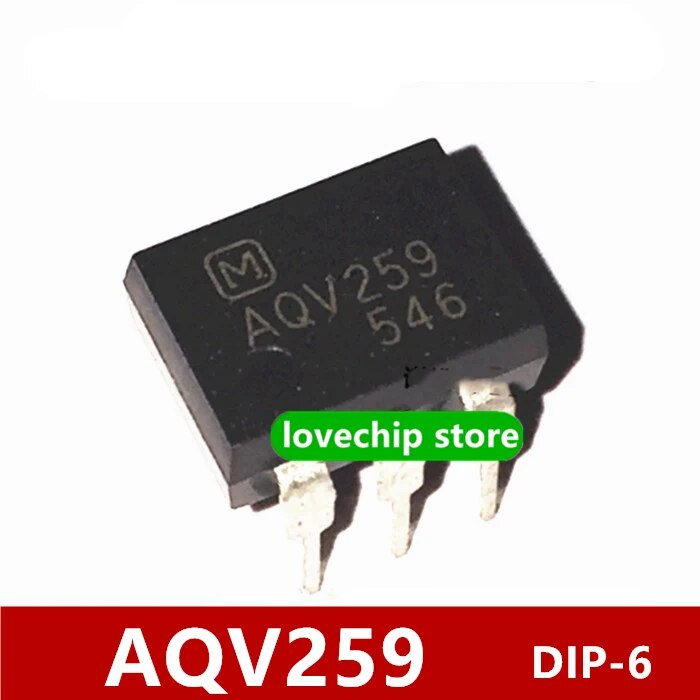 Brand new Original AQV259 AQV259A DIP6 Inline optocoupler solid state