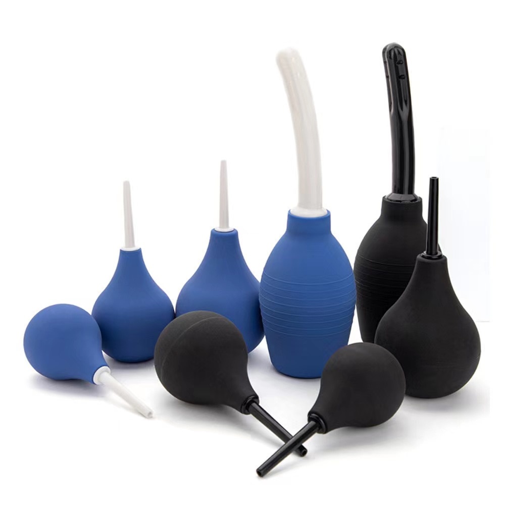 Anal Cleaner Safe Rectal Syringe Stream Douche Enema Colon Silicone