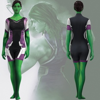 She Hulk Daredevil Cosplay Costume Printing Zentai Outfit Halloween Suit  HOT