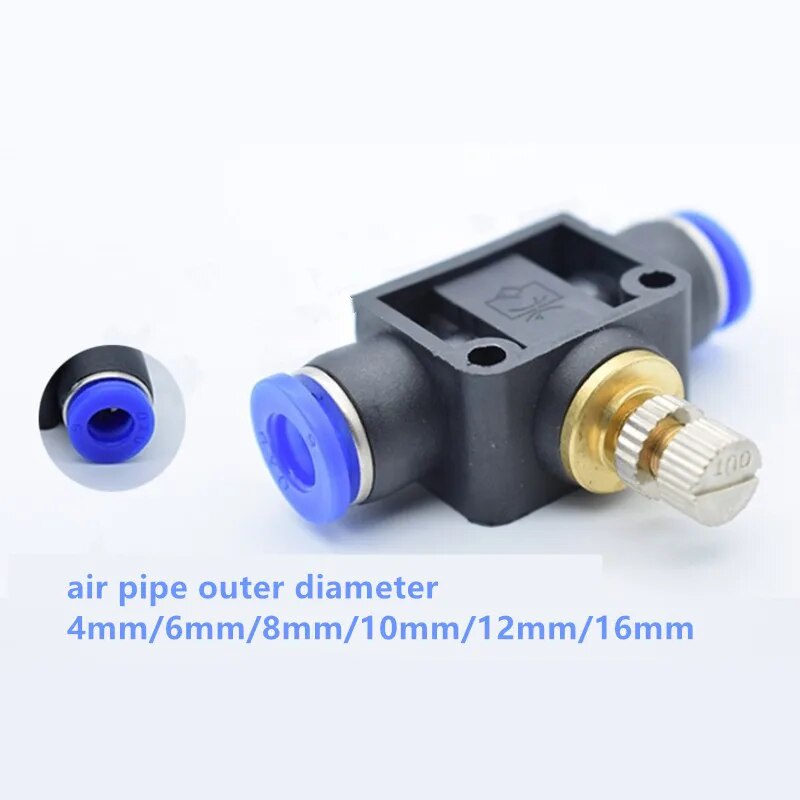 Pneumatic Pipe Fittings Pipeline Throttle Valve T Type Throttle Valve ...