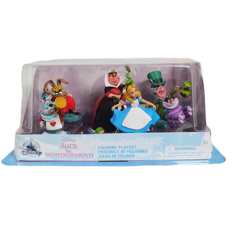 67P Disney Anime Alice in Wonderland Figurine Playset Cheshire Cat The