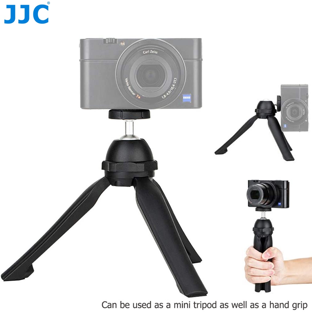 JJC Mini Tabletop Handheld Tripod Stand for Sony ZV1 ZV1 RX100 VII A6000 A6300 A7 III A7R IV