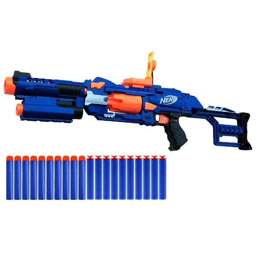 Nerf Doublebreach NStrike Mega DoubleBarrel Blasting Nerf Electric