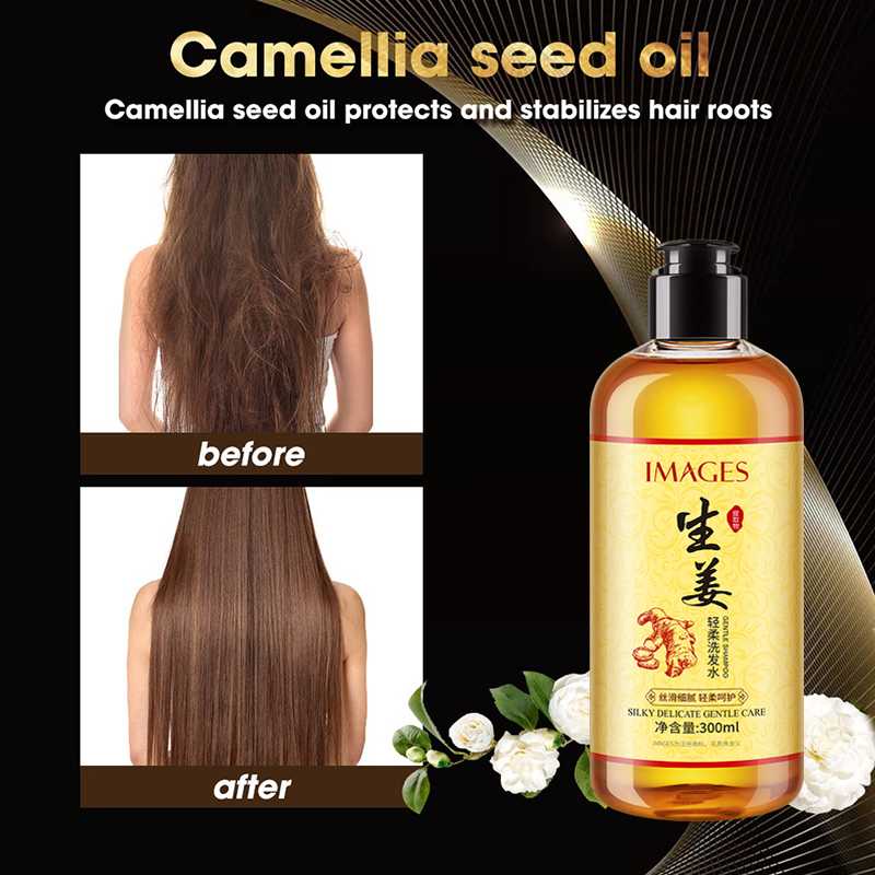 2in1 Ginger Juice Hair Growth Shampoo Fast Regrowth Hair Thick Anti