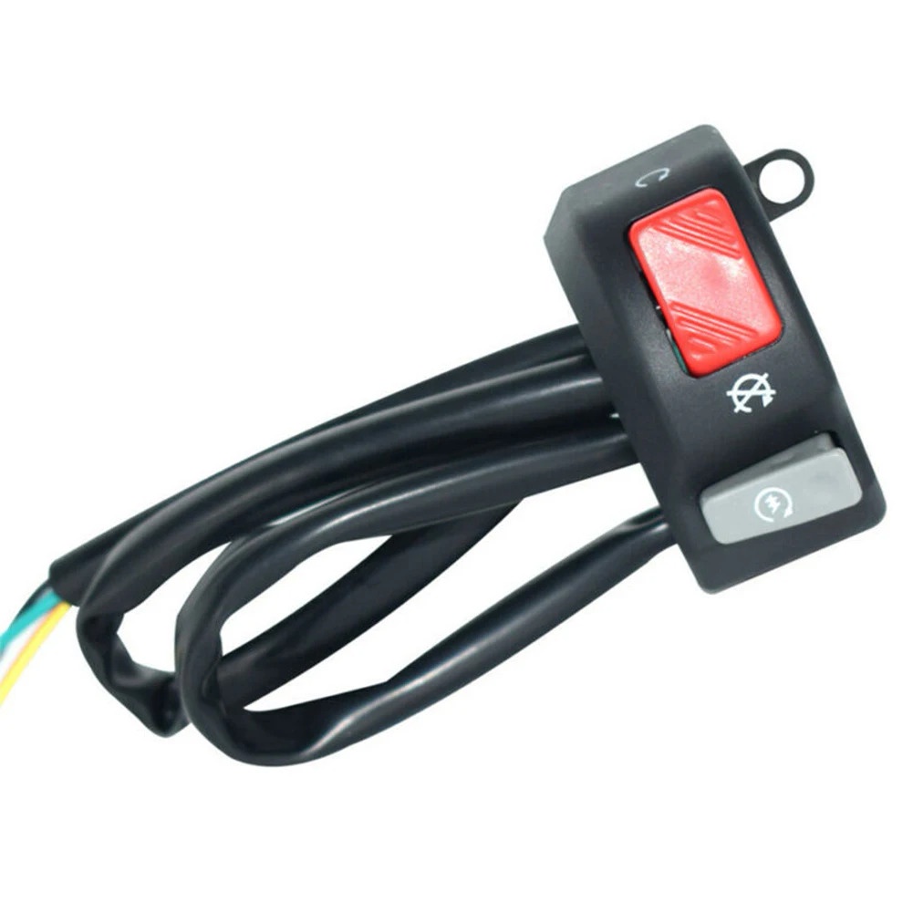 3 In 1, 22mm Handlebar Horn, Light ON/OFF, Turn Signal Indicator Switch Button For Motorcycle, ATV, Pit Bike, Electric Bike