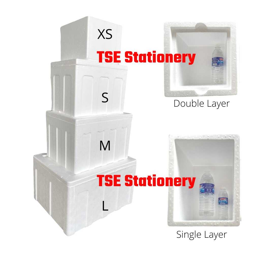 Polyfoam Box Polystyrene Kotak Kabus Putih Styrofoam Ice Box/ Cooler Box/ Foam Box / Fish Box