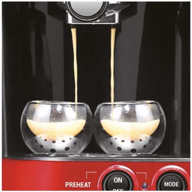 Baumann 2in1 Espresso & Drip Coffee Machine with Milk Frother