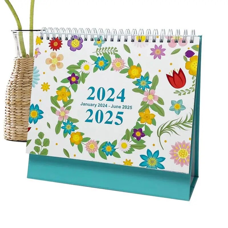 Desk Calendar Desktop 18 Months Calendar Stand Up Calendar Planner