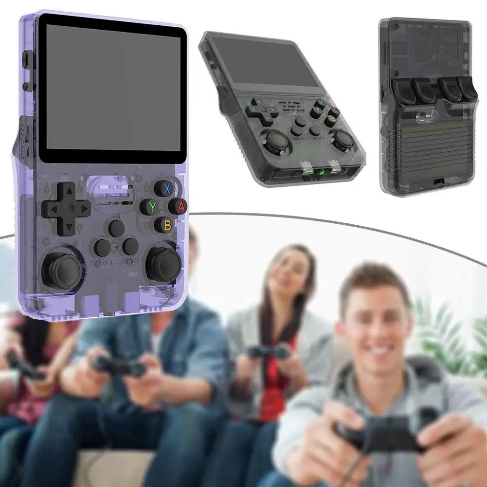 ♚R36S Retro Handheld Video Game Console Linux System 3.5 Inch IPS Screen R35s Pro Portable Pocke ...