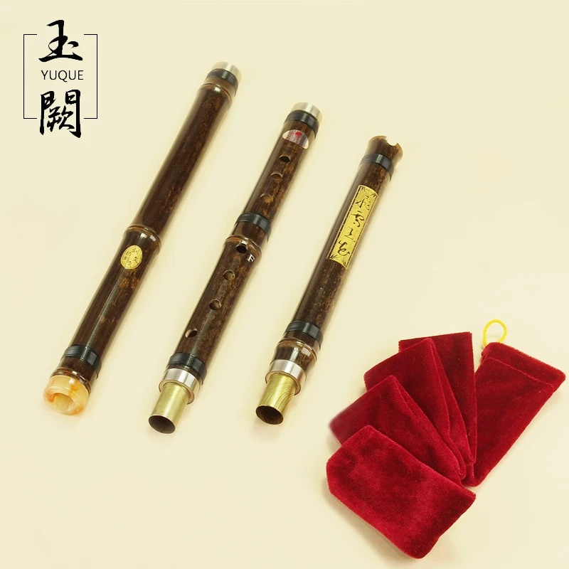 ⚕YUQUE Professional Handmade Chinese Vertical Bamboo Flute / Detachable ...