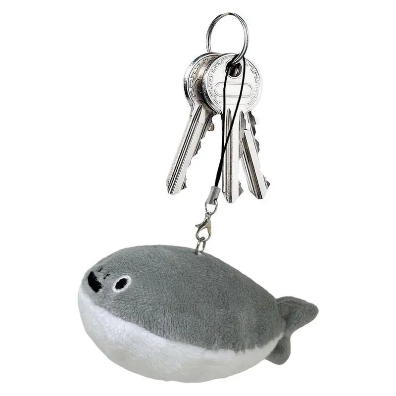 ☄Sea Stuffed Animals Soft Plush Squeak Sacabambaspis Keychain Portable ...