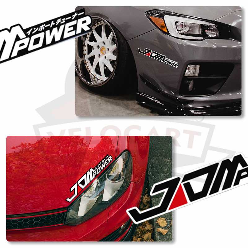 Japanese JDM Car Stickers Creative Text Decoration Scratches Cover ...