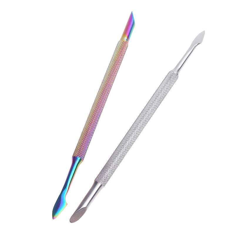 Speed Double Ended Stainless Steel Cuticle Pusher Dead Skin Push Remover For Pedicure Manicure