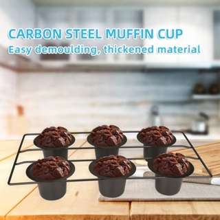 6 Cup Silicone Jumbo Muffin Pan Giant Silicone Cupcake Pan/Cups Deep  Popover Pan Large Muffin Pans Baking Cheesecake Bites