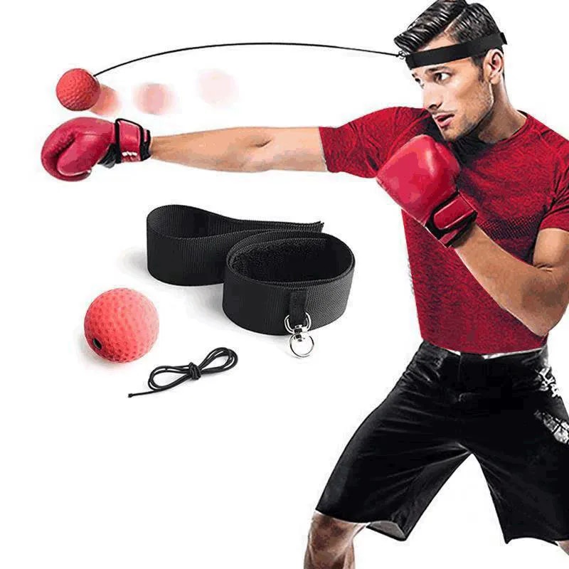 ☄Boxing Reflex Ball Headband Punch Fighting Reaction Improve Reaction ...