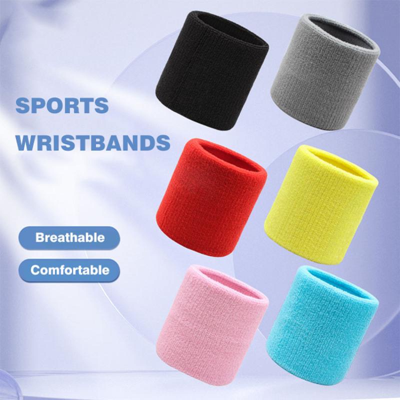 ☻Cotton Wrist Guard Absorbent Wrist Support Towel Cuff Sport Sweat