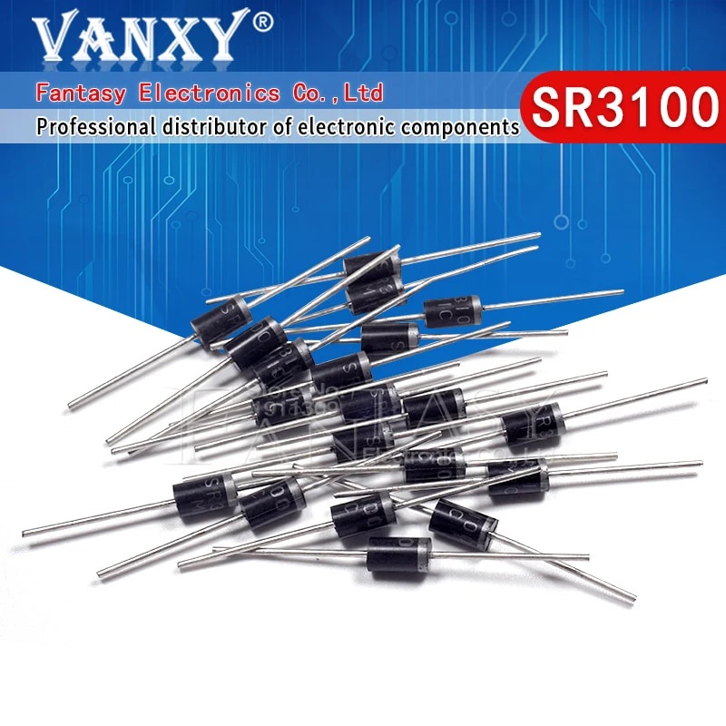 20PCS SR3100 SB3100 DO-41 Schottky Diode 3A 100V | Shopee Philippines