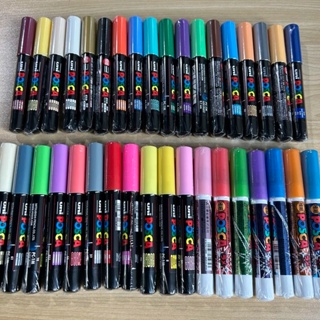 Posca Full Set Of 29 Acrylic Paint Pens With Reversible Medium Point Pen  Tips, Paint Markers For Rock Painting, Fabric, Glass/Metal Paint, And  Graffiti 