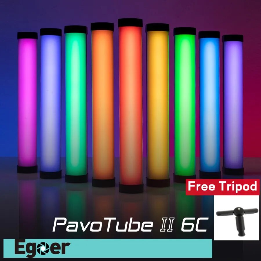 Nanlite PavoTube II 6C LED RGB Light Tube Portable Handheld Photography ...