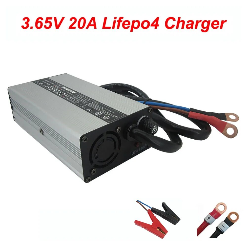 3.65V 20A Lifepo4 Fast Charger 1S 3.2V 3.3V 20A LFP UPS Solar RV Ebike ...