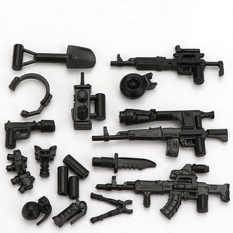 City Military Weapons Pack Guns Special Forces Soldier MOC SWAT Mini ...