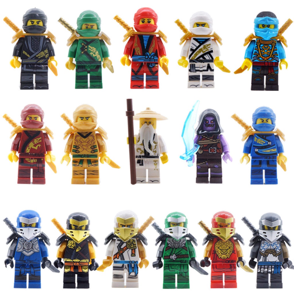 Ninjago：masters Of Spinjitzu Building Blocks Toy Mr E Jay Zane Kai Lloyd Cole Nya Harumi 