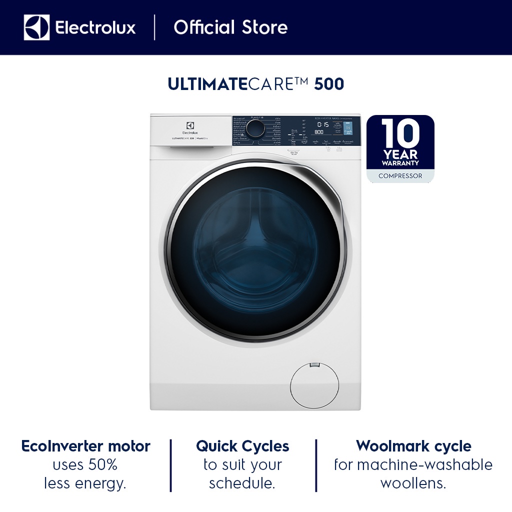 Electrolux EWW9024P5WB 9/6kg Eco-Inverter UltimateCare 500 Front Load ...