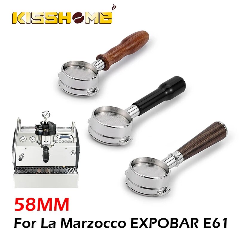 58mm Coffee Bottomless Portafilter Filter Basket For La Marzocco E61