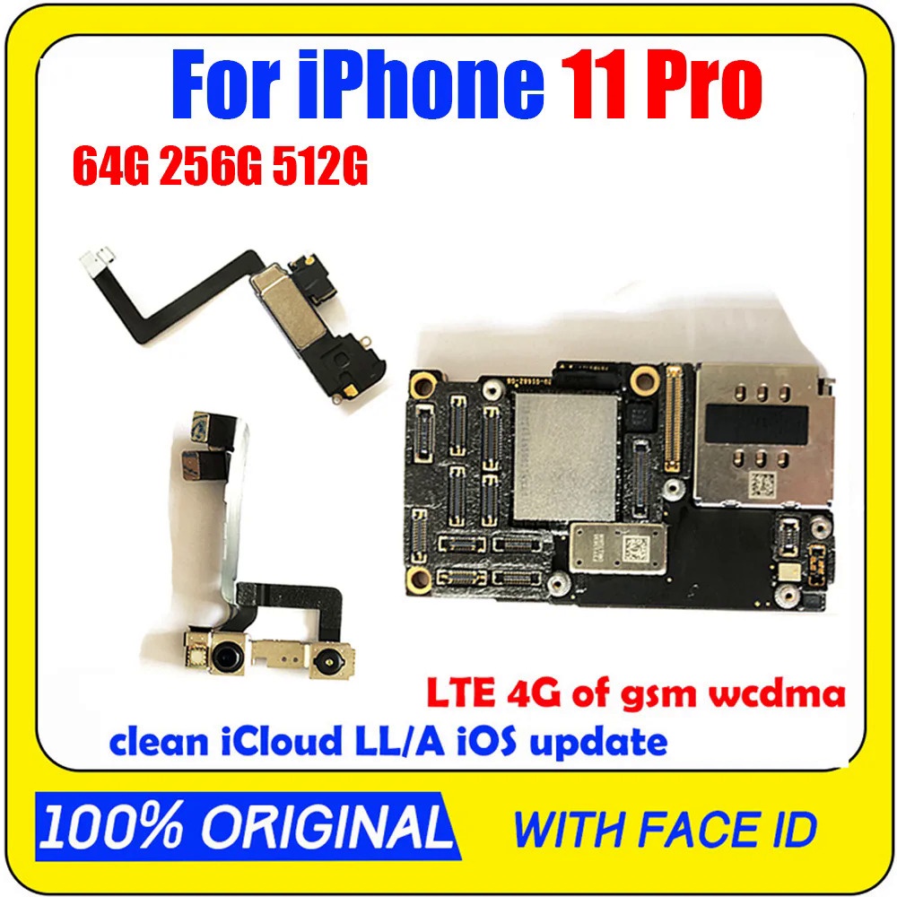 Clean iCloud Motherboard For iPhone 11 Pro 64G 256G 512GB Factory