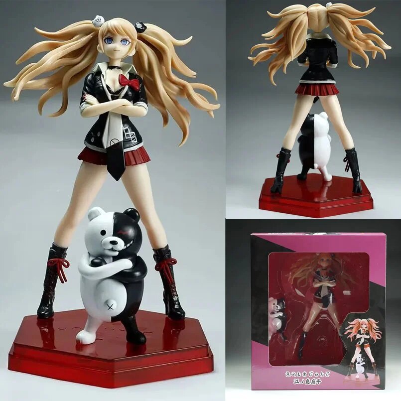 75v 18cm Anime Danganronpa Trigger Hap Figure Monokuma Enoshima Junko