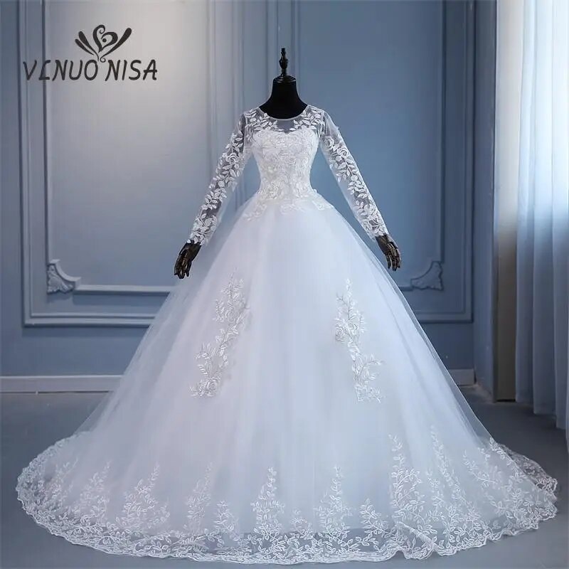 05K VLNUO NISA Train Wedding Dress 2022 New Style Bride Plus Size ...