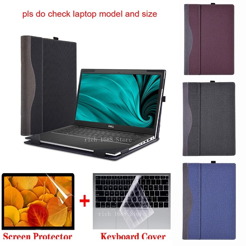 87S Detachable Case For Dell Latitude 3420 Laptop Notebook Sleeve 14 Pu