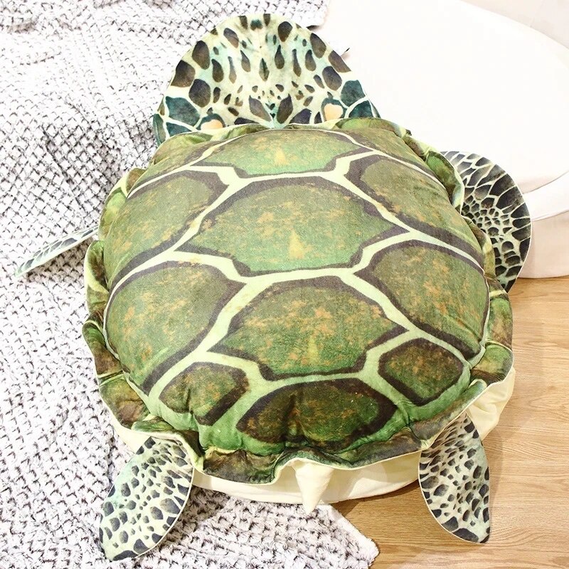 27p 1pc Funny Cartoon Cosplay Giant Sea Tortoise Plush Toys Stuffed