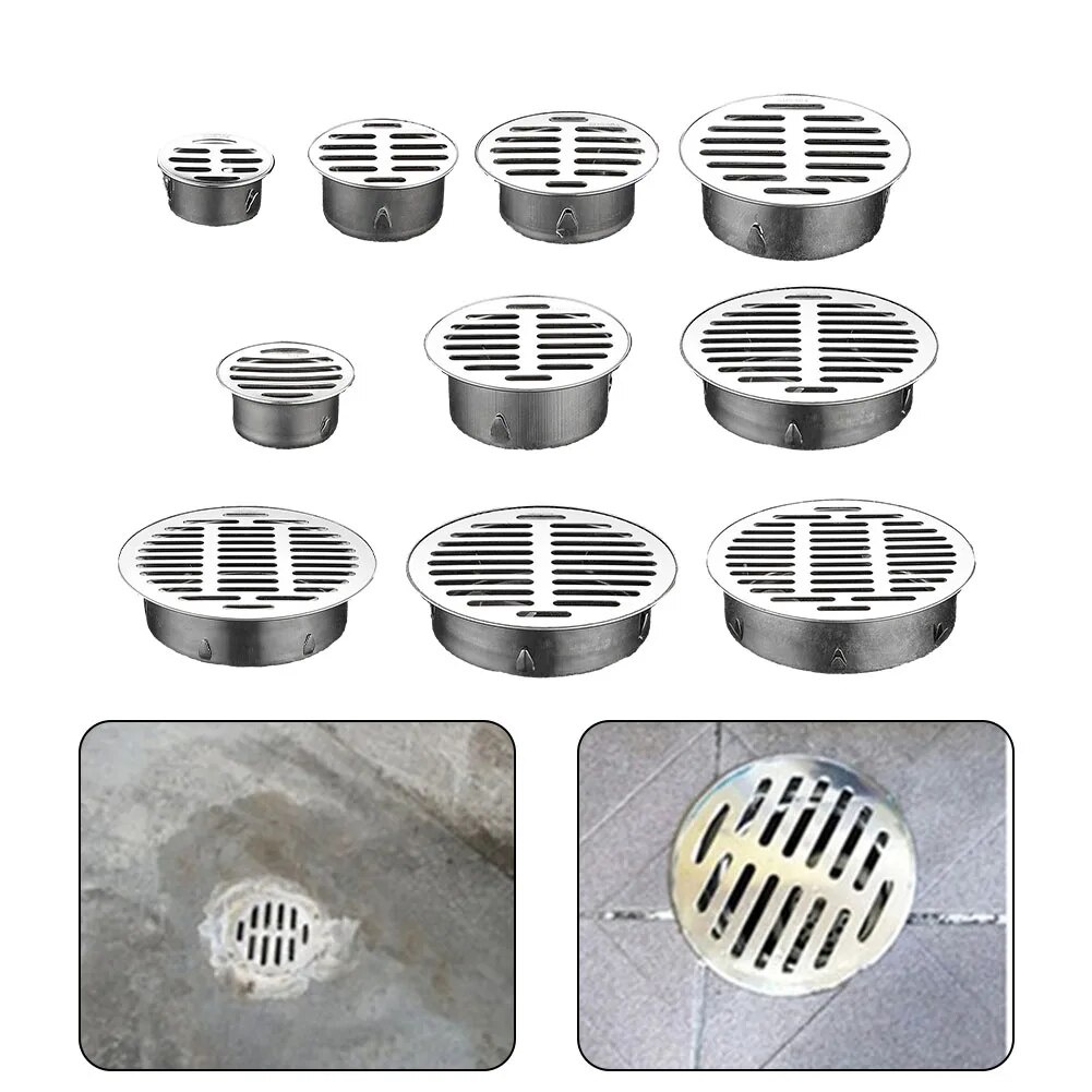 Stainless Steel Floor Drain Balcony Pipe Floor Drain Large Displacement ...