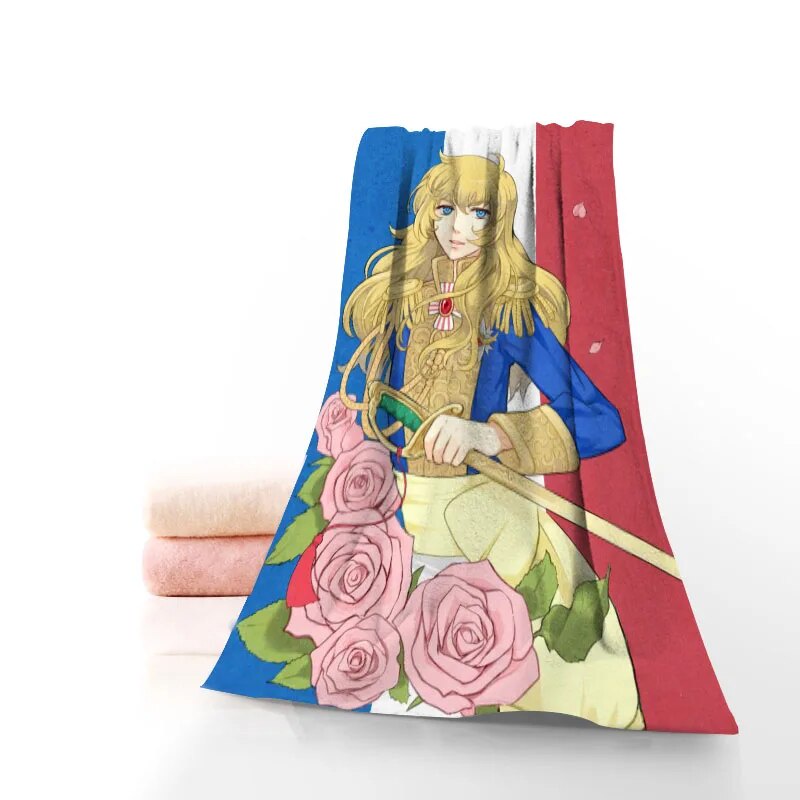 88m Custom The Rose of Versailles Towel Printed Cotton Face/Bath Towels ...