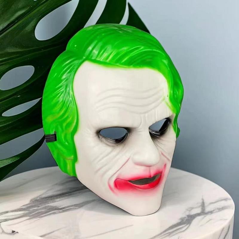 Halloween Joker Dark Knight Mask Heath Ledger Stephen King S It Mask Horror Cos Plastic Mask