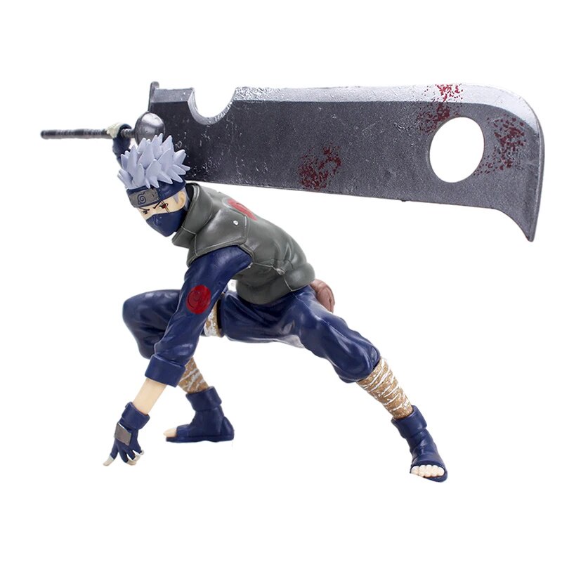 89X Naruto Shippuden Hatake Kakashi Figure Anime Model Sharingan