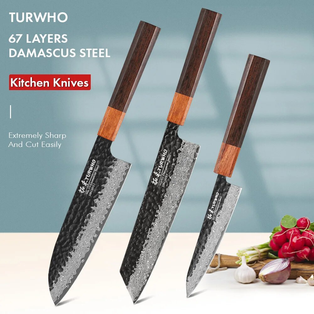 Turwho 8 Professional Slicing Knives Kitchen Knife 67 Layer